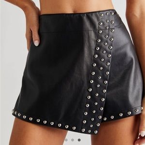 Free People Emmy Mini Studded Skort